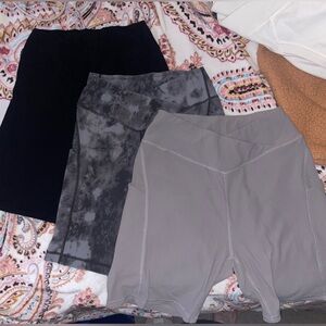 SET OF 3 Crossover Biker Shorts $10 EACH